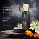 Long-lasting Unisex Fragrances | Includes Tam Don, Lumina, Oud Royale, Mist Aura | Lutfiyya Non-alcoholic Roll-on Attar Set (8ml X 4)