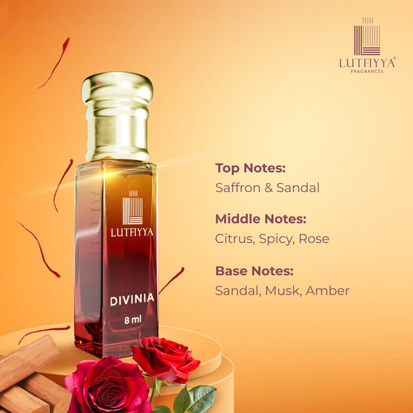 Divinia Non-alcoholic Roll-on Attar Liquid For Unisex