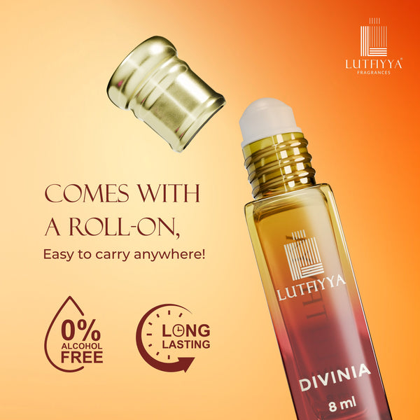 Divinia Non-alcoholic Roll-on Attar Liquid For Unisex