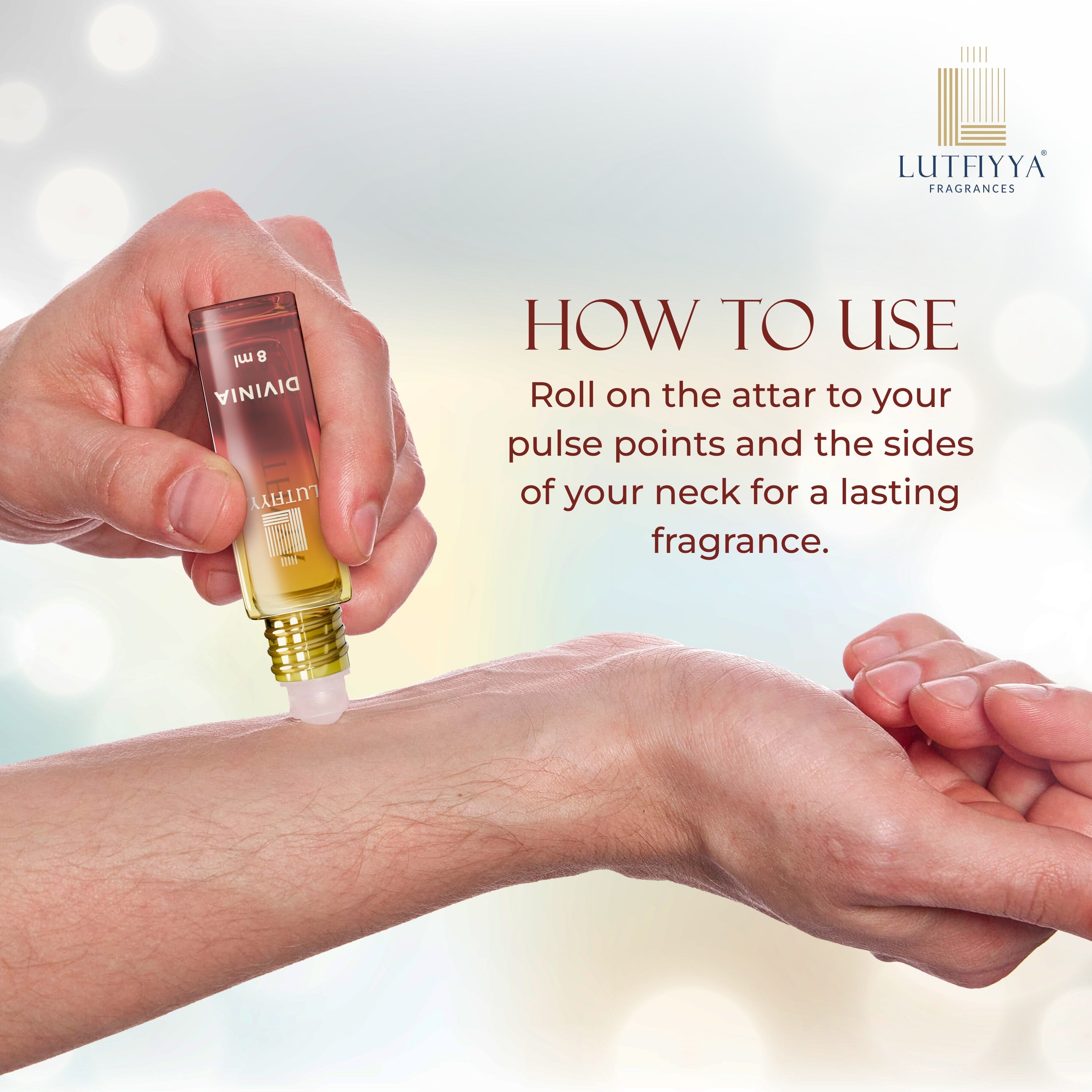 Divinia Non-alcoholic Roll-on Attar Liquid For Unisex