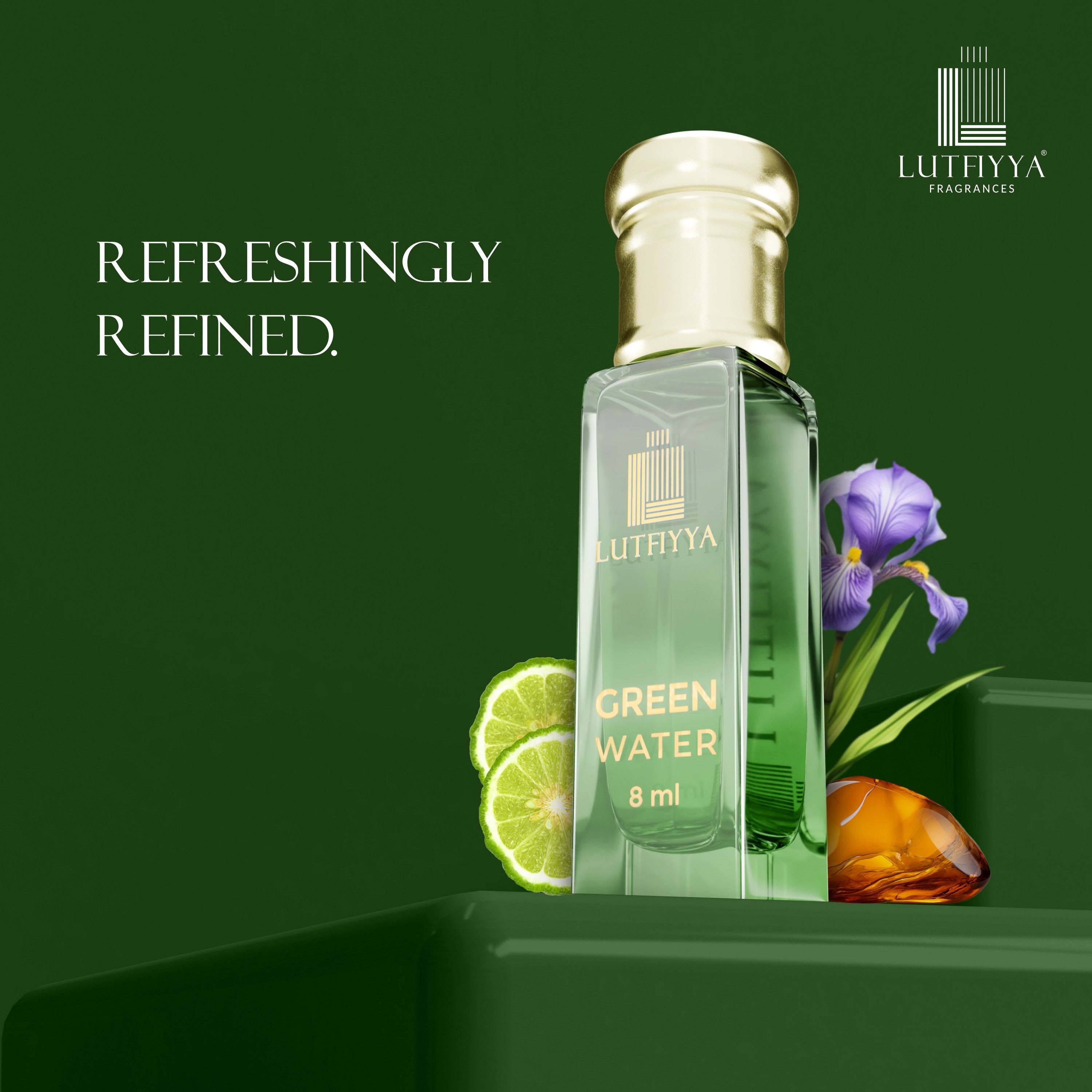 Green Water Non-alcoholic Roll-on Attar Liquid For Unisex