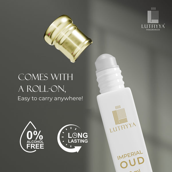 Imperial Oud Non-alcoholic Roll-on Attar Liquid For Unisex