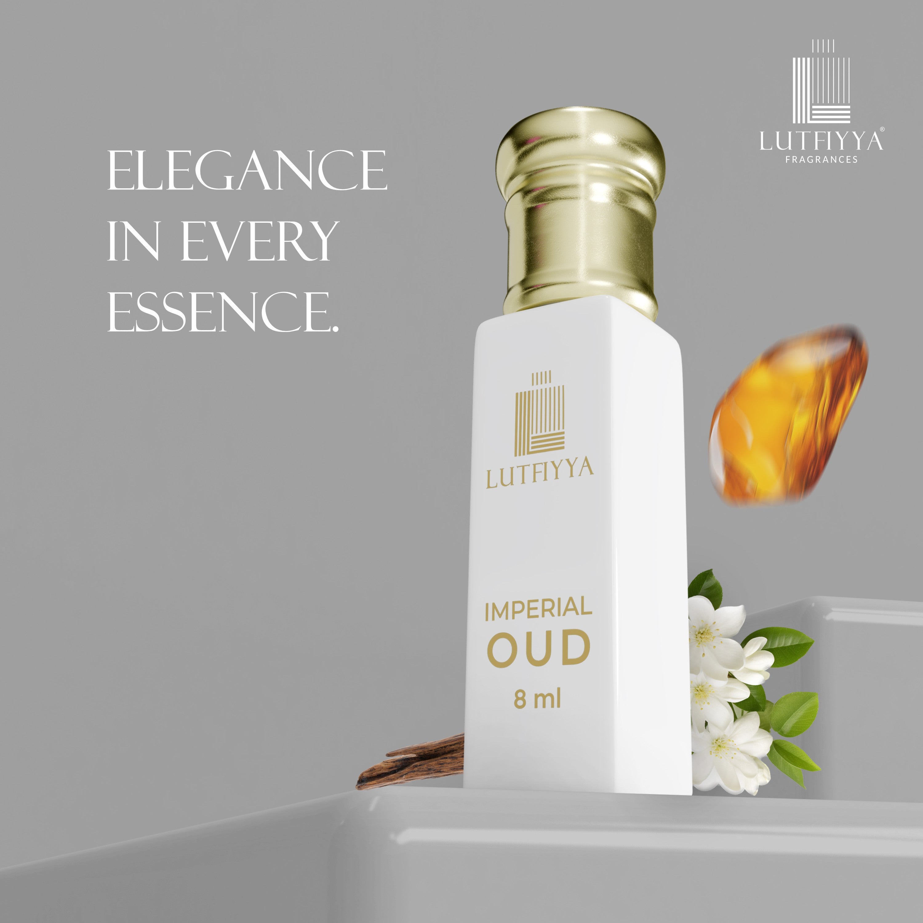 Imperial Oud Non-alcoholic Roll-on Attar Liquid For Unisex