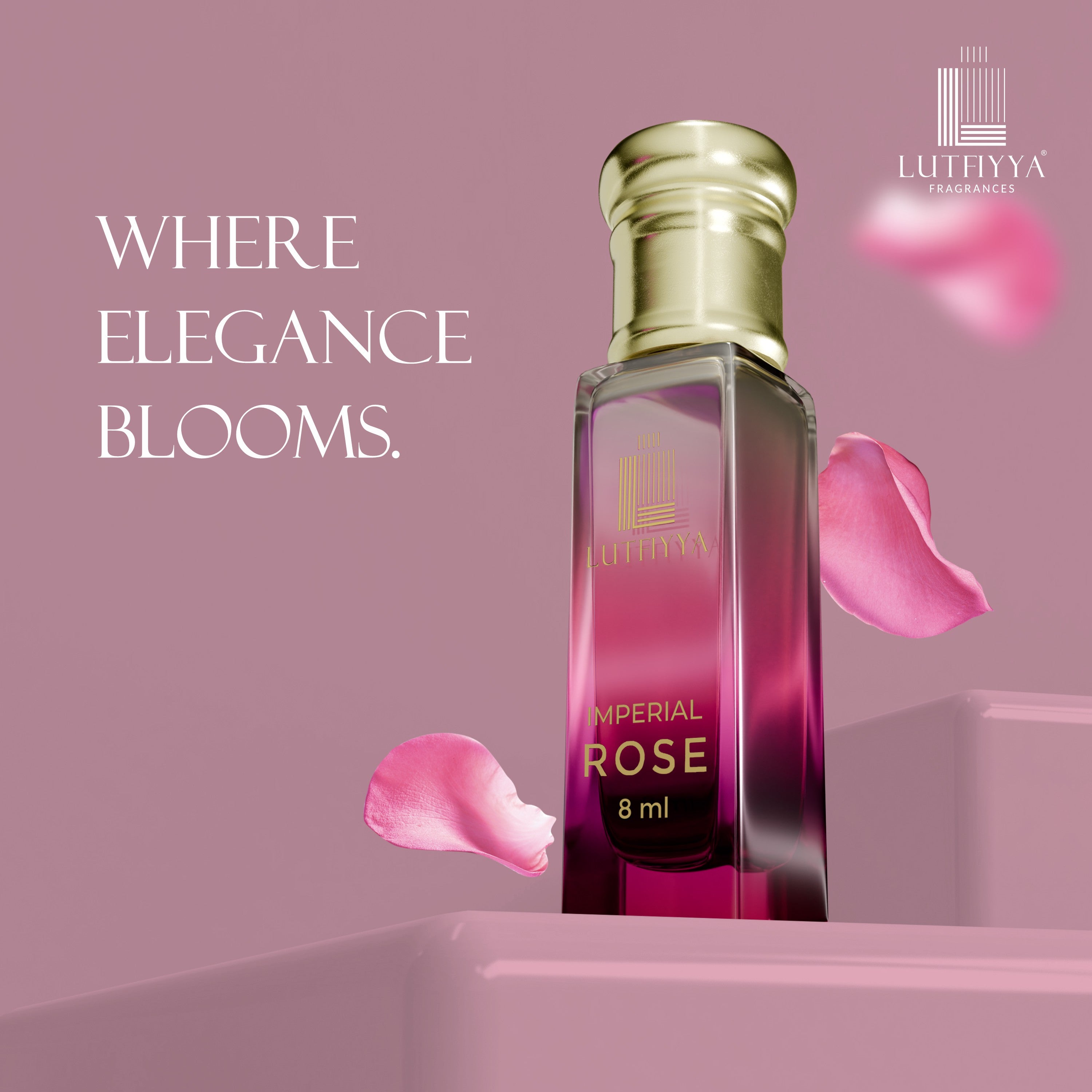 Imperial Rose Non-alcoholic Roll-on Attar Liquid For Unisex