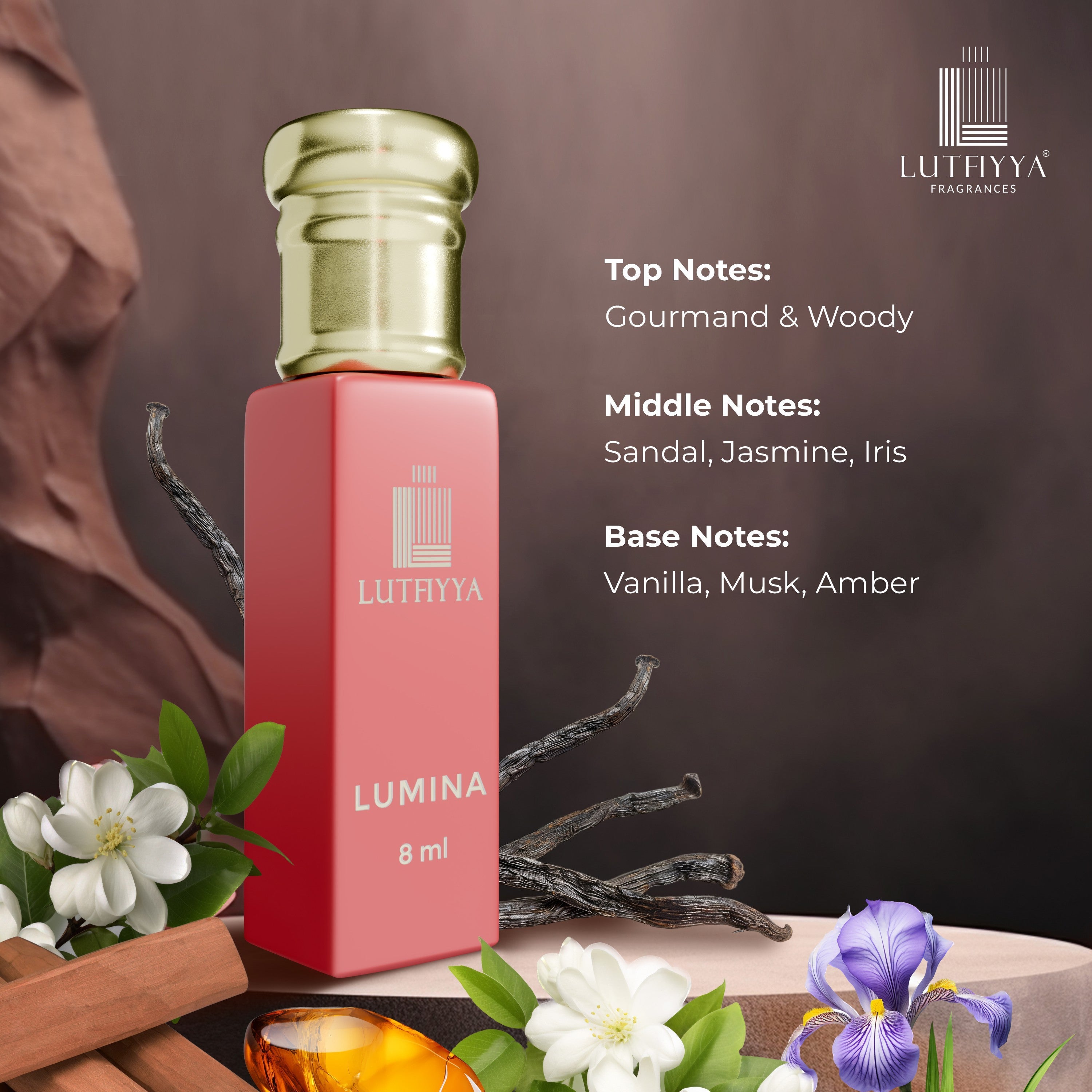 Lumina Non-alcoholic Roll-on Attar Liquid For Unisex
