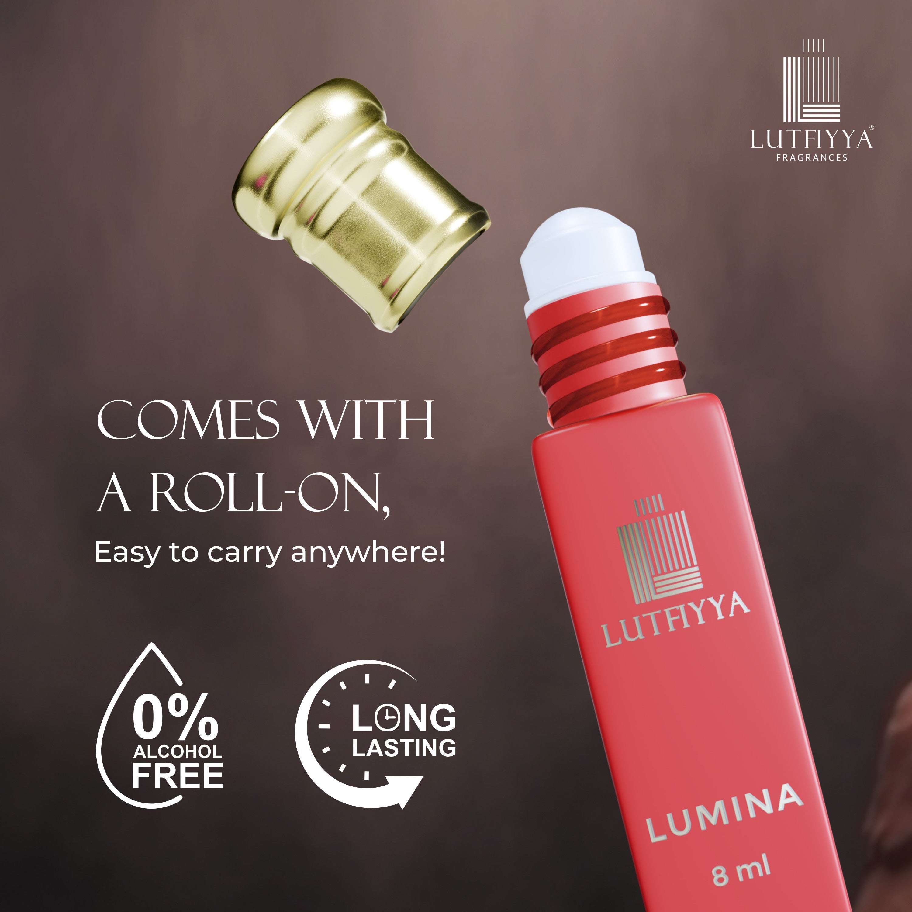 Lumina Non-alcoholic Roll-on Attar Liquid For Unisex