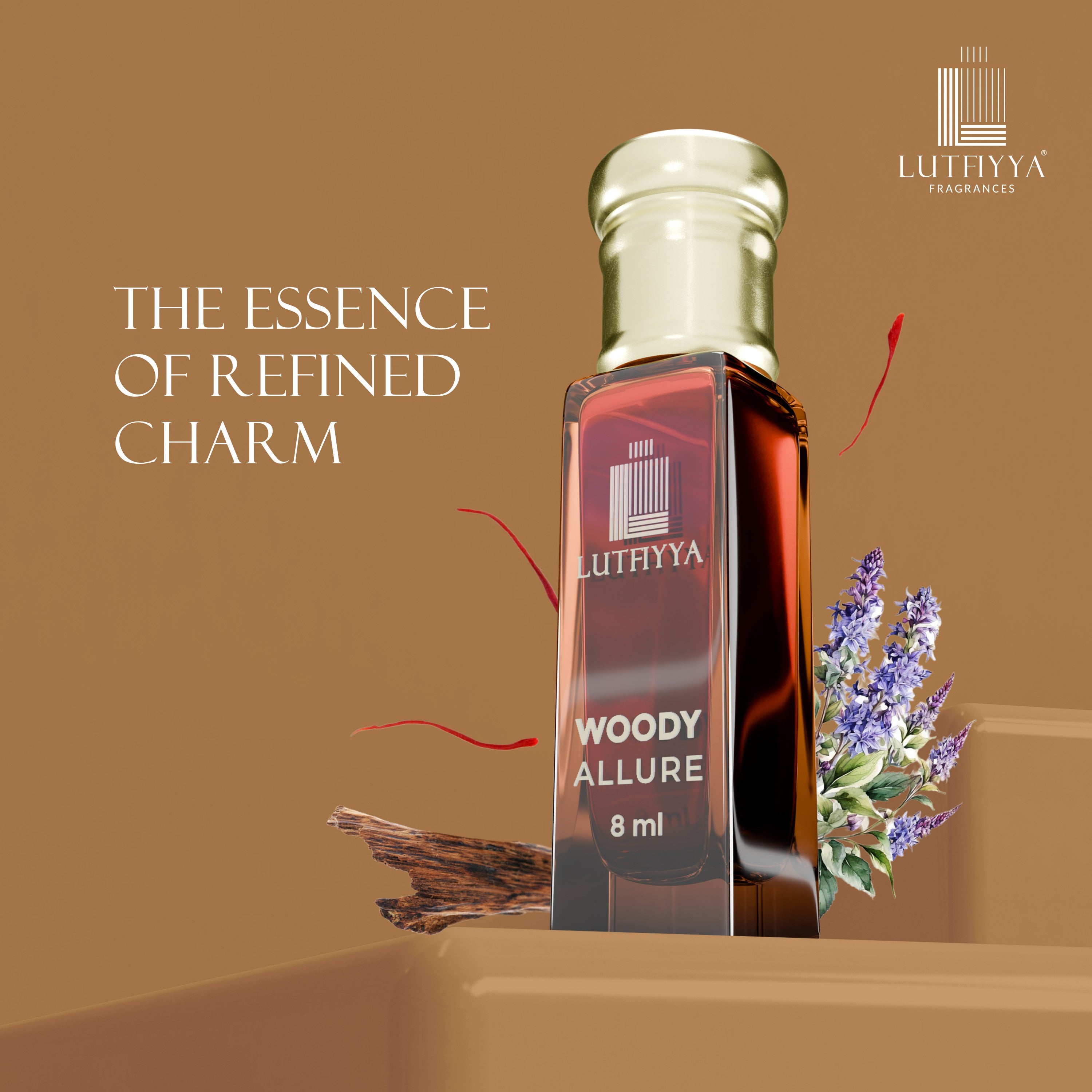 Lumina & Woody Allure Non-alcoholic Roll-on Attar Liquid For Unisex