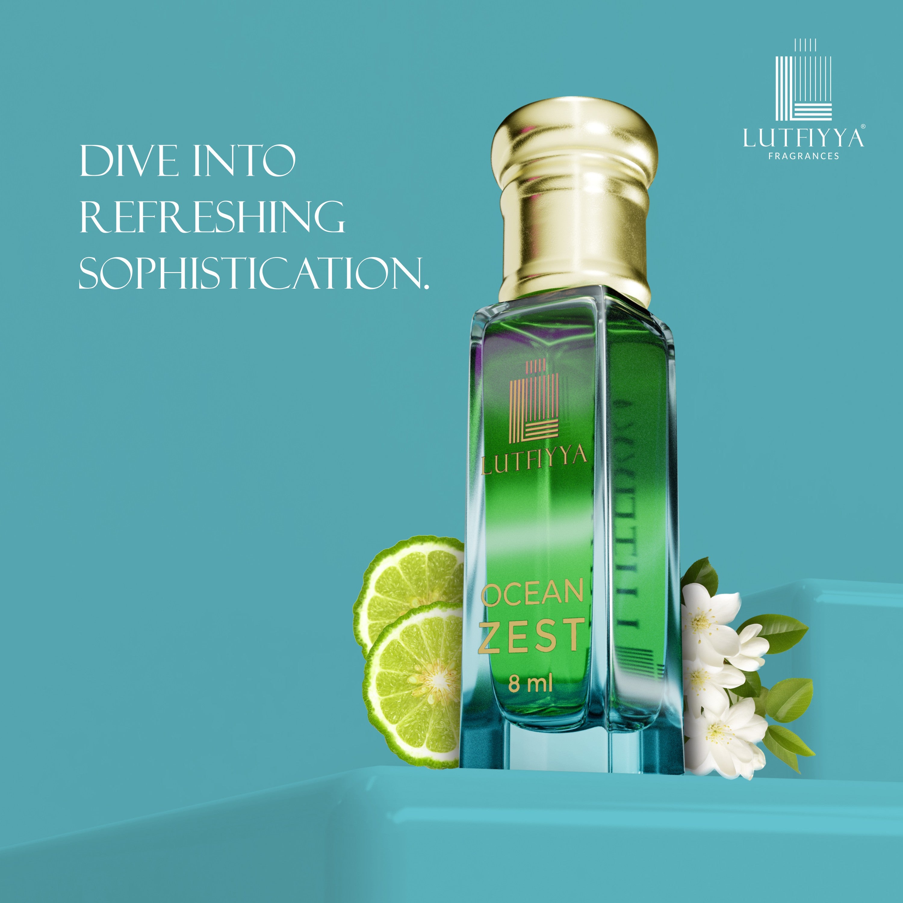 Ocean Zest & Green Water Non-alcoholic Roll-on Attar Liquid For Unisex