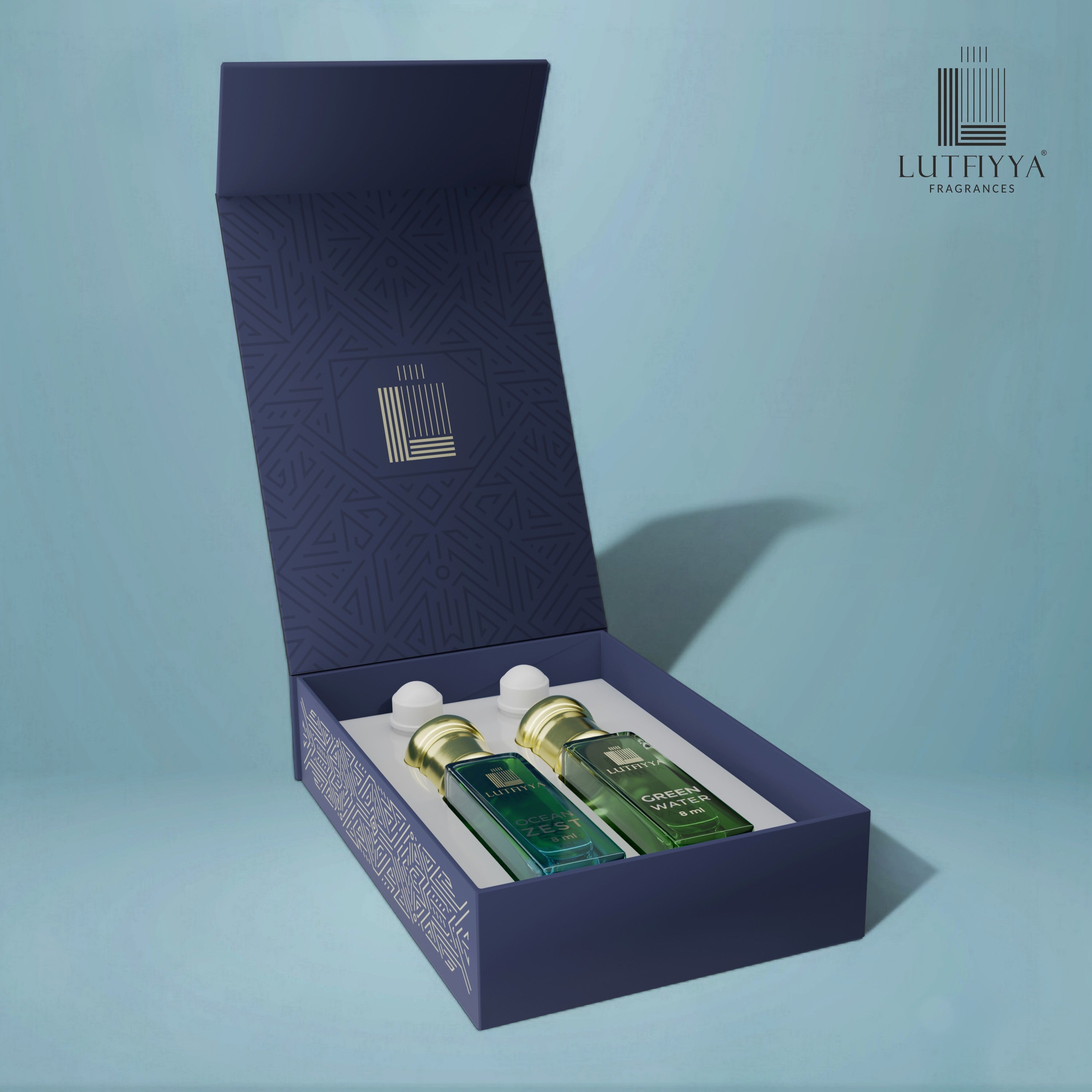 Ocean Zest & Green Water Non-alcoholic Roll-on Attar Liquid For Unisex