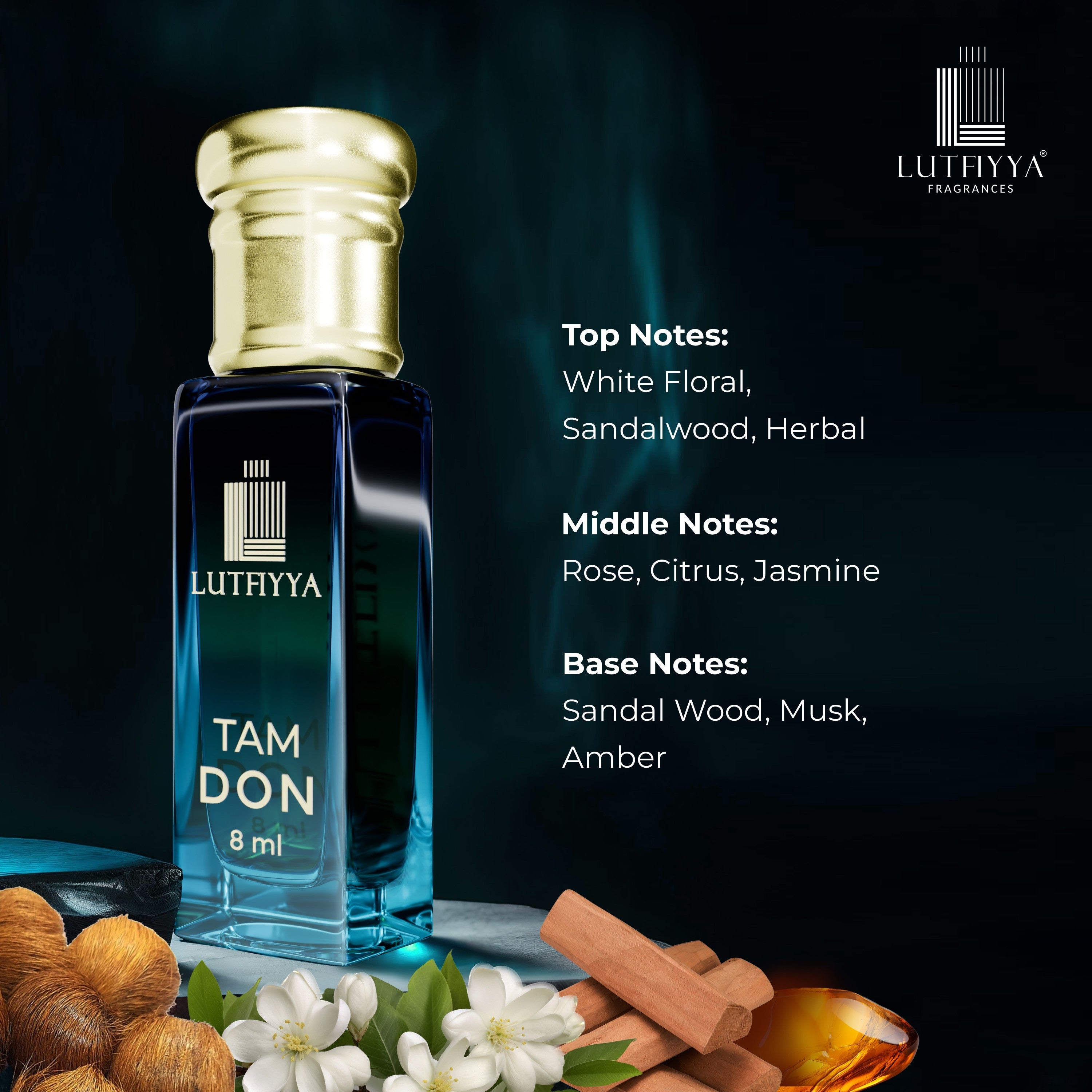 Tam Don Non-alcoholic Roll-on Attar Liquid For Unisex